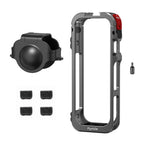 Flymile X5 Cage Metal Protective Case for Insta360 X5 Accessories Camera Aluminum Alloy Frame Cage with Silicone Lens Cover