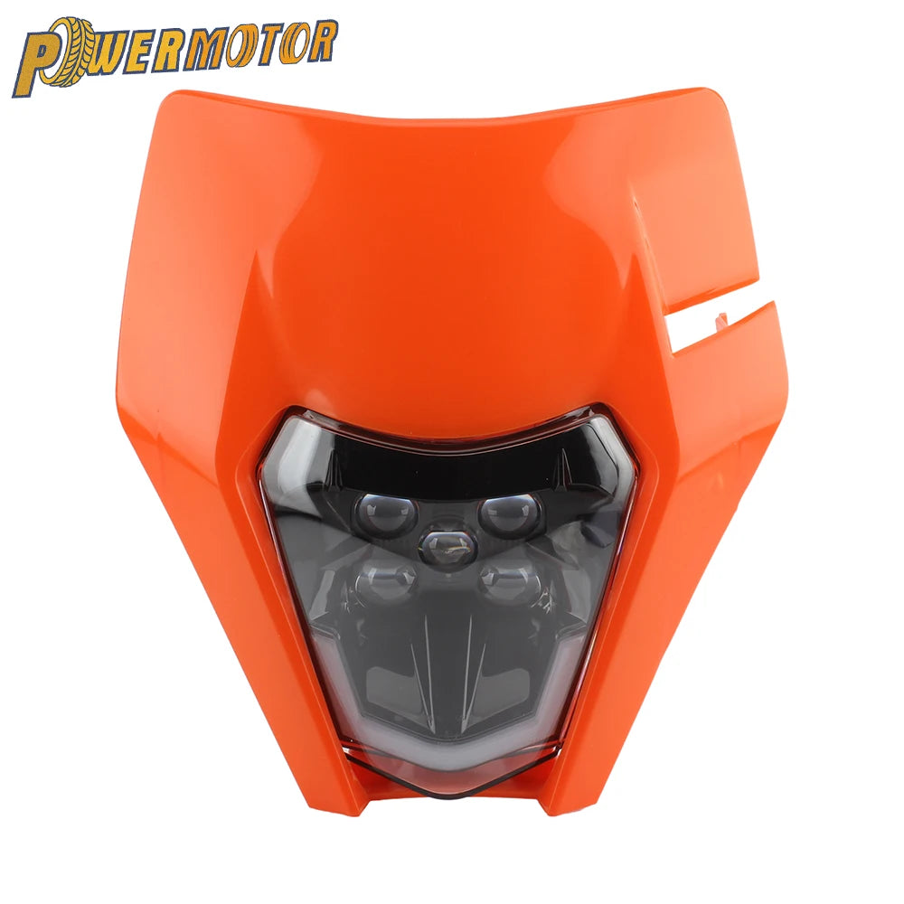 Motorcycle Headlight Plate LED Headlamp for KTM EXC XC SX SXF MX 125-500 2018-2023 Supermoto Dirt Bike Enduro Motocross Fairing