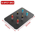NEWACALOX PCB Fixture Clips Soldering Holder Third Hand Tool Magnetic Flexible Helping Hands with 3X LED Illuminated Magnifier