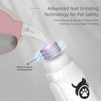 Pet Dogs Electric Nail Grinder,3-Speed Adjustable Pet Nail Clippers for Cats,Professional Rechargeable Puppy Nail Grooming Tools