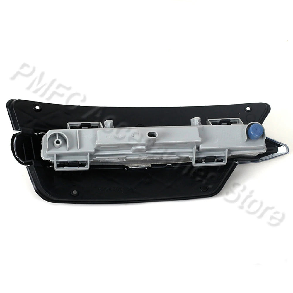 PMFC Front Bumper Grilles Molding LED Fog Light Daytime Running Light Fog Lamp For Mercedes-Benz W204 C-Class 2012 2013 2014