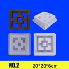 20*20*6cm Cement Mold Hollow Plastic Brick Mold Grid Background Wall Decoration Garden Window Flower Fence Wall Mold