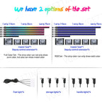 Full Color Streamer Car Ambient Lights RGB 64 Color Universal LED Interior Hidden Acrylic Strip Symphony Atmosphere Lamp
