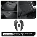 LUCKEASY for Tesla Model Y Launch 2025 2026 Juniper Anti-dirt Protective Pad Central Control Side Anti Kick Pad TPE Accessories