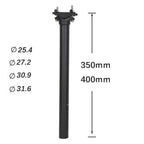 ELITA ONE Bicycle Seat Post Carbon Light 25.4/27.2/30.9/31.6mm MTB/Road Bike Seatpost 300/350/400mm