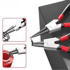 5-In Circlip Pliers,，Retaining Ring Pliersfor Removing Installing Puller Locking Rings ShaftsNeedle nose Pliers