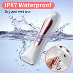 Waterproof women electric shaver, Wet & Dry Portable electric Razor, with Tri-Blade Head for Full-Body Hair Removal