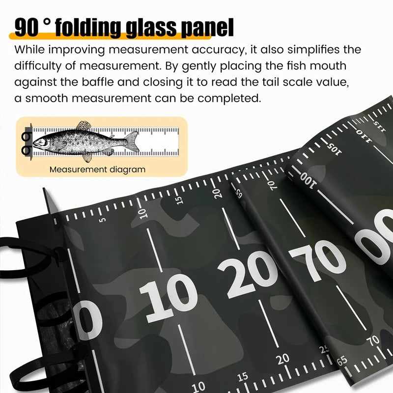 1pc 109.22cm Waterproof PVC Fishing Ruler - Durable Measuring Tape for Boats, Kayaks & Marine Use