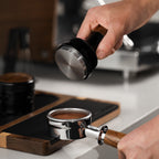 MHW-3BOMBER 30lb Constant Pressure Coffee Tamper 51mm 53mm 58mm Espresso Flat Tampers with Calibrated Spring Loaded Barista Tool