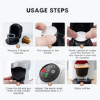 icafilas Reusable Adapter  for Dolce Gusto EDG MINI Me Maker for Nescafe Genio S Plus Nespresso Coffee apsule  Holder