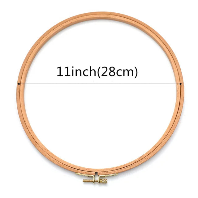 10pcs/Lot Dia 3-12inch Round Embroidery Hoops Wooden Beech Cross Stitch frame Hoops Craft Embroidery Tools