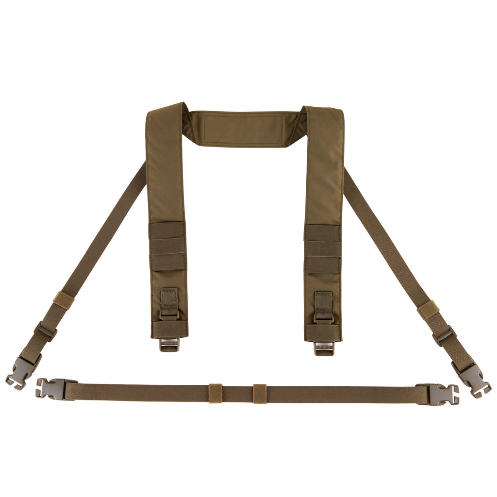 KRYDEX Micro Fight Fat Strap H Harness For MK3 MK4 D3CRM Chest Rig Spiritus Style Shoulder & Back Strap With Male Female Buckle