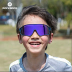 ROCKBROS Sunglasses Girls Boys Polarized Photochromic Goggles Children Out Sports Riding UV Radiation Protection Eyeglasses
