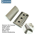 KAMPFE Titanium Alloy Safety Shaver Head CNC Milling Men's Razor Gift
