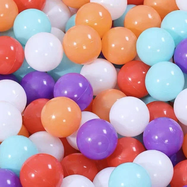100 Pcs Eco-friendly Colorful Ball Pit Soft Plastic Ocean Ball Water Pool Ocean Wave Ball Outdoor Toys For Children Kids Baby