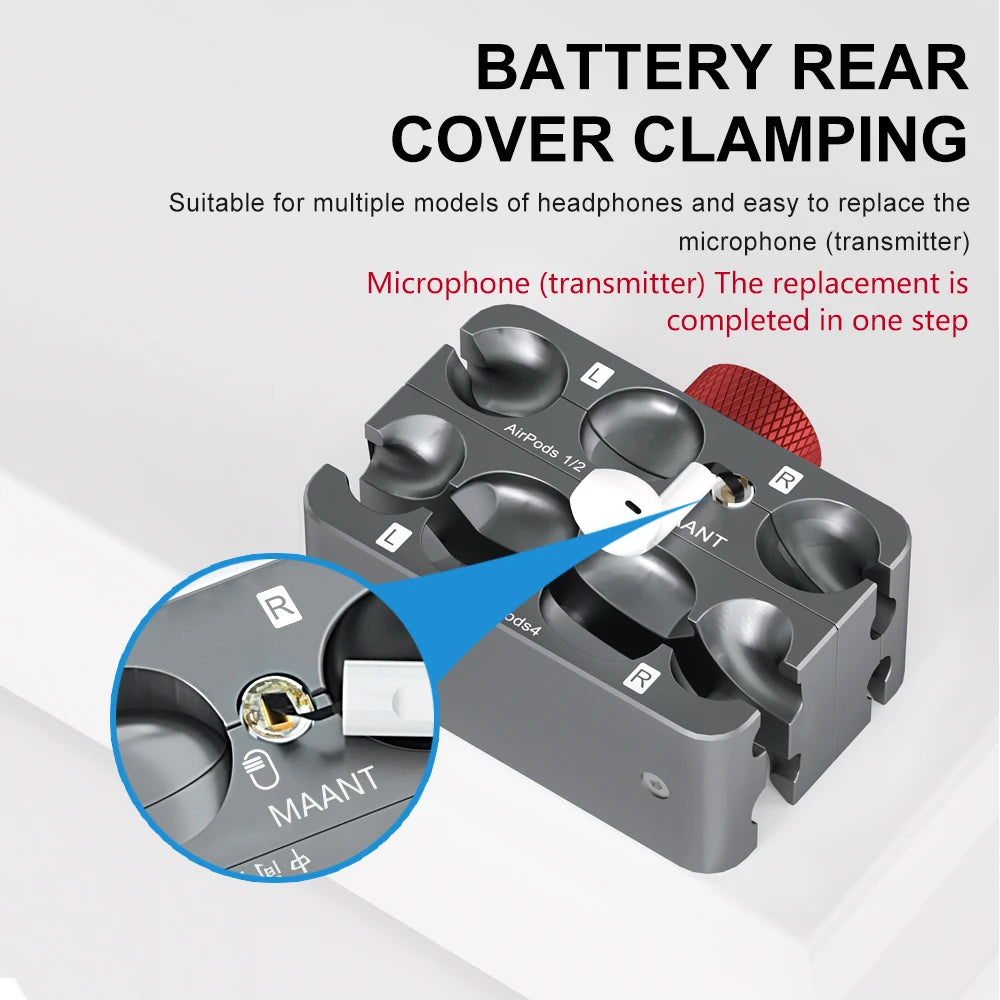 MaAnt Wireless Headphone Fixed Fixture For Airpods Pro 1/2/3/4Shell Disassembly Clamp Earphone Battery Repair Alignment Holder