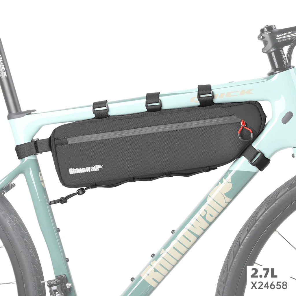 Rhinowalk Bike Bag 2.1L/2.7L Bicycle Frame Under Tube Bag  Dirt-resistant MTB Road Gravel Bike Triangle Storage Bag 1 Piece Sale