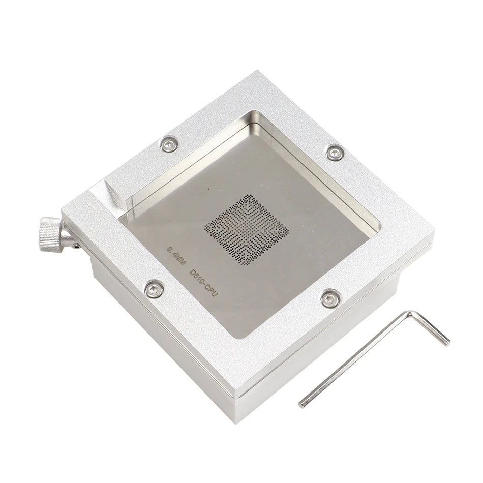 90mm silver ball planting table BGA steel mesh template bracket Foxture fixture for PCB chip welding rework repair fixture