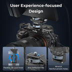 SmallRig Swivel and Tilt Adjustable Monitor Support with 1/4"-20 Screws Seamless Adjustment Monitor Mount Ultimate Stability