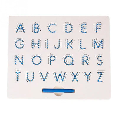 Kids Magnetic Drawing Board Tablet with Pen, Montessori Travel Activity Toy, Black Big