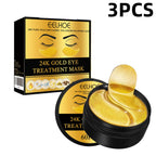 EELHOE 24K Gold Eye Mask Anti Dark  Hydrating Under Eye Gel Pads  Revitalizing Firming Eye Care Treatment for Fine Lines