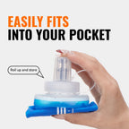 WRELS Water Filter Bottle Collapsible Soft Water Bottle With Filter Squeeze Dual Filtered Water Bottle Outdoor