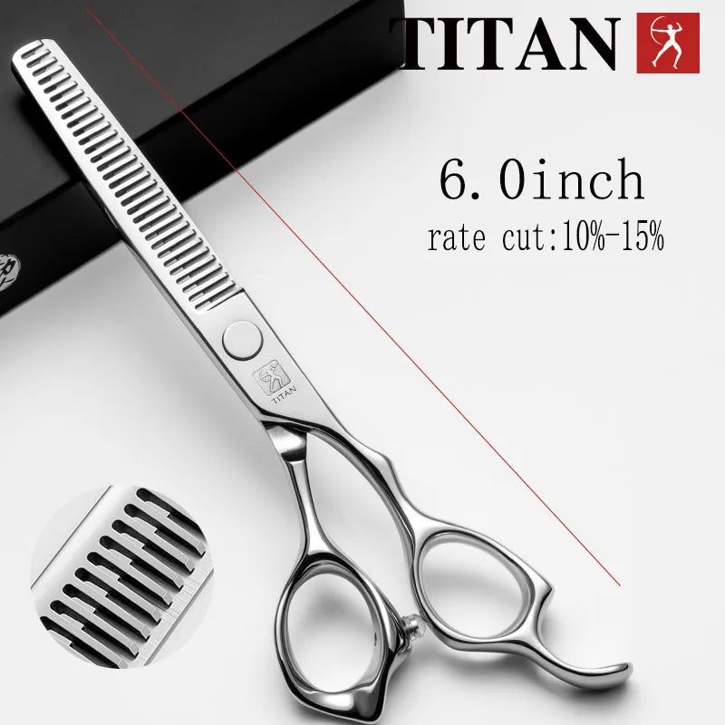 Titan Professional Hair Cutting/Thinning Scissors Shears 440C Steel 5.0-6.5in
