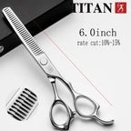 Titan Professional Hair Cutting/Thinning Scissors Shears 440C Steel 5.0-6.5in