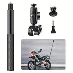 For Insta360 x2 x3 x4 x5 Motorcycle Bike Mount Selfie Stick for Insta 360 x2 x3 x4 x5 Moto Monopod Handlebar Accessories Kit