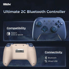 8BitDo New Ultimate 2C Bluetooth Controller With Hall Joystick for Nintendo Switch 2 Lite OLED Gamepad Accessories