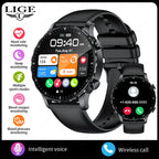 LIGE 2026 New Outdoor Sports Smart Watch Men 1.85“ HD Screen Heart Rate Bluetooth Call IP68 Waterproof Business Smartwatch Men