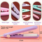 Mini Hair Crimper Ceramic Hair Waver for Short Hair & Bangs, Blue/Purple/Pink