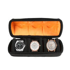 1/2/3/5/6/10 Slot Watch Travel Case,Hard Watch Roll, Travel Watch Organizer Case with Form-Fitting Pillow, Red Microfiber Lining