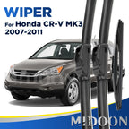 MIDOON Windshield Wiper Blades Set for Honda CR-V 2007-2011 3pcs 26in 17in 14in