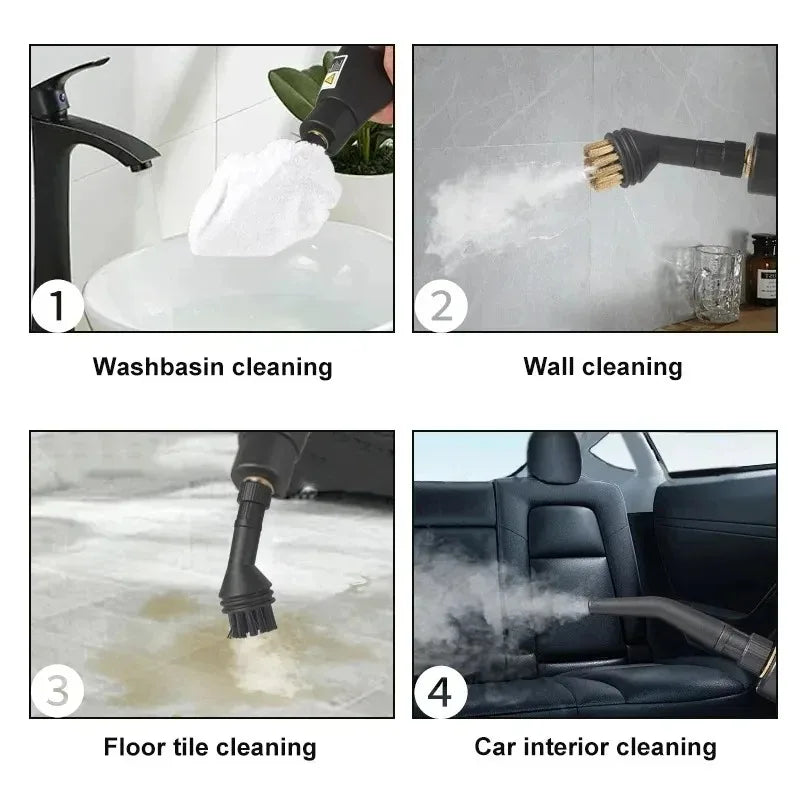 1.2L Steam Cleaner High Temperature Sterilization Air Conditioning Kitchen Hood Home /Car Steaming Cleaner 220V/110V EU/US Plug