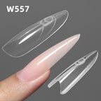YOKEFELLOW&MR NAIL Sandwich Nail Forms 15size 240pcs Oval Extension Dual Form No Paper Forms Needed For Easy Nail Extensions