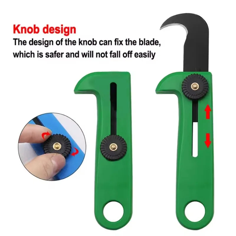 Unpacking Blade Paper Cutter Portable Express Parcel Blade Keychain Hook Blade Multi-Color for Cardboard Plastic & Rope Cutting