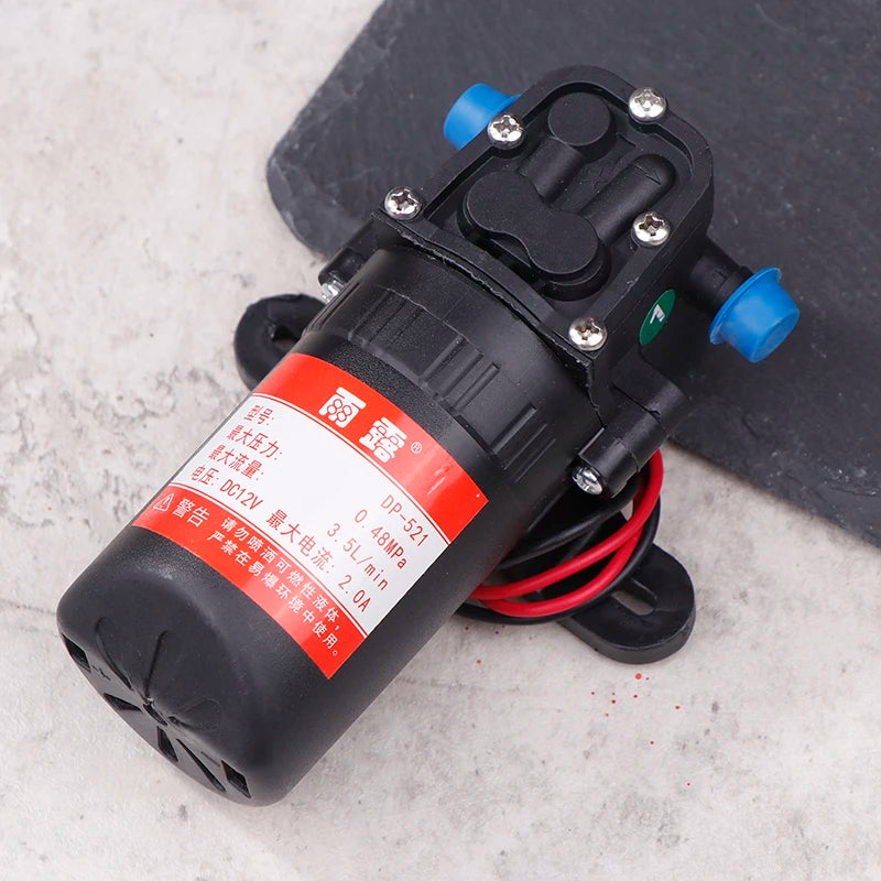 DP-521 Durable 12V 70PSI 3.5L/min Agricultural Electric Water Pump Micro High Pressure Diaphragm Spray Car Wash Water Pump