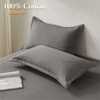 Soft Cotton Fitted Sheet Single Double King Queen Size Mattress Cover with Elastic Band Bed Sheet Bed Linens 100/120/150/180/200