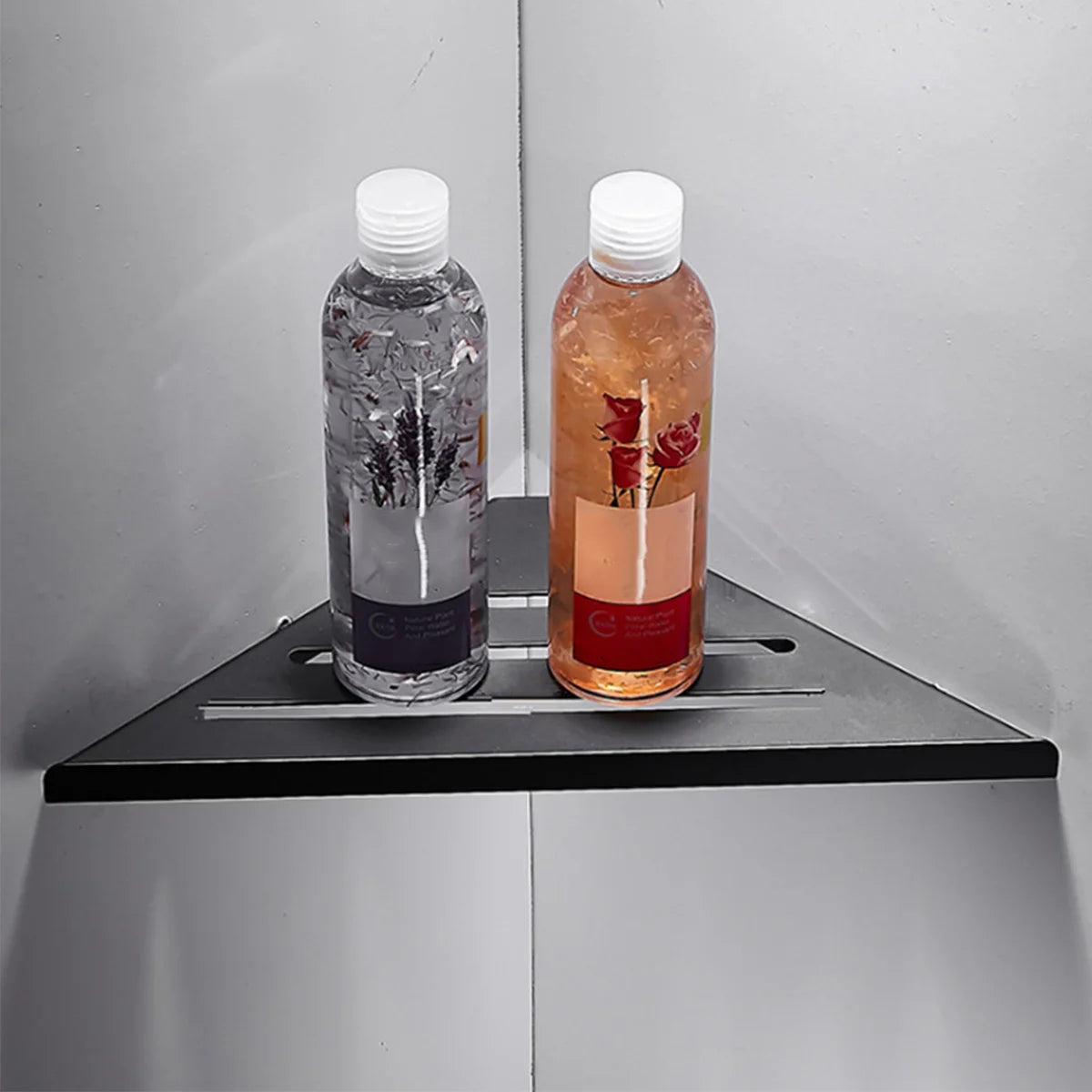 Bathroom Shelves Wall Mount Shower Corner Shelf No-drill 304 Stainless Steel Corner Storage Shampoo Body Wash Organizer
