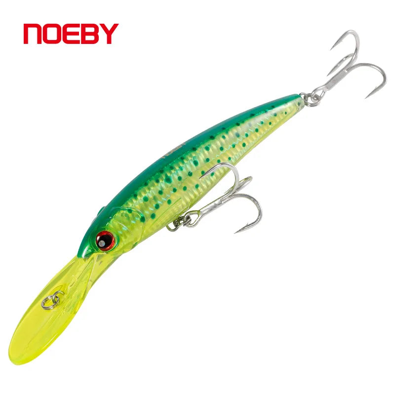 Noeby Trolling Minnow Fishing Lure 12cm 32g Floating 14cm 52g 16cm 73g Sinking Wobbler Artificial Bait Saltwater Fishing Lure
