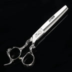 6 "7" Dragon Handle Japanese 440C Steel Barber Scissors Professional Cutting and Thinning Scissors