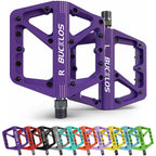 BUCKLOS Pedals DU Bearing Bicycle Pedal Platform Ultralight Nylon Road Mountain Bike Pedal Non-slip MTB Flat Pedals Bicycle Part