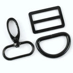 2/3Sets 16-38mm Bag Strap Lobster Buckle Metal Tri-glide Clasp For Webbing Adjuster D Ring Pet Collar Hook Hardware Accessories
