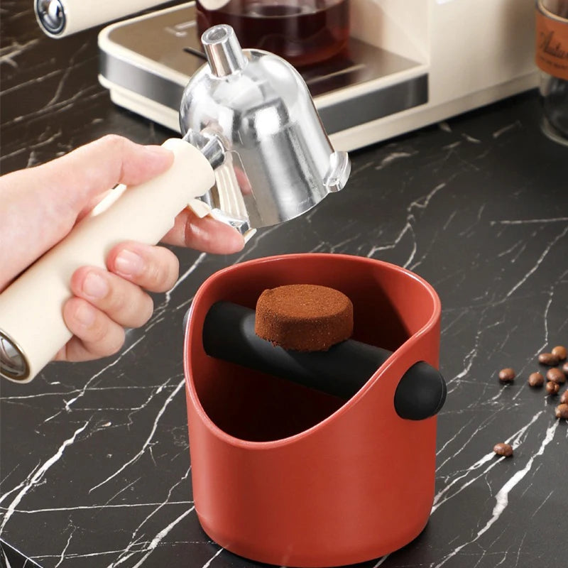 Espresso Coffee Knock Box Grounds Container Anti-Slip Dump Bin 450ml, Multiple Colors
