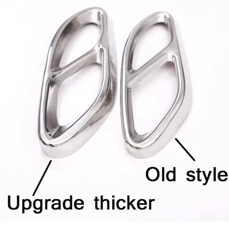 For Mercedes Benz GLC A B C E Class X253 W205 W213 W176 W177 W246 W247 2016-2019 Car Exhaust Pipe Cover Trim Car Accessories