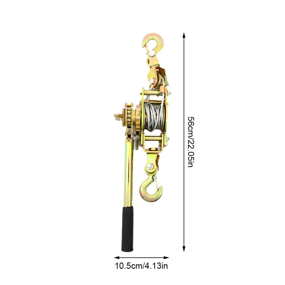 Rope Tightener Heavy Duty Cord Tightener Heavy Duty Lifting Pulley Manual Tensioner Wire Ratchet Tensioner Ratcheting Rope
