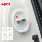 4 pcs Extendable Silicone Car Door Lock Covers Waterproof Rust-proof Protection For ST Line ST MK3 MK5 Puma Fiesta Focus MK4 Car