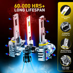 AUXITO 9005/HB3 LED headlight bulbs kit, 2pcs, 12V white, Canbus 70W 30000lm