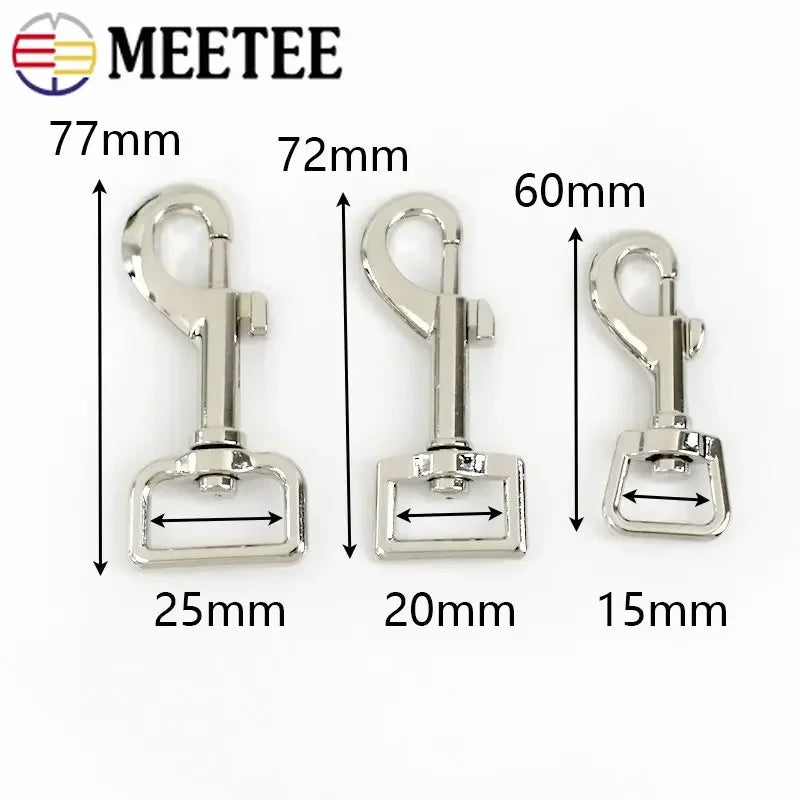2/5/10Pcs 15/20/25mm Metal Lobster Buckle Bag Strap Swivel Snap Buckles Dog Collar Clamp Hook Keychain Carabiner Clasp Accessory